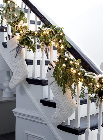DECORATED STAIRWELLS FOR THE HOLIDAYS