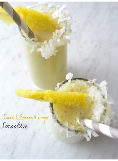SMOOTHIE: Pineapple, Coconut, Banana & Ginger