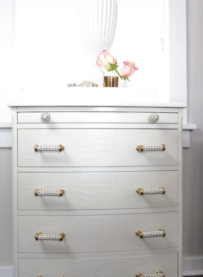 POTTERY BARN’S STASSI COLLECTION: White & Gold Hardware