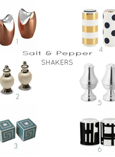 ADD A DASH OF STYLE: Artfully Designed Salt & Pepper Shakers