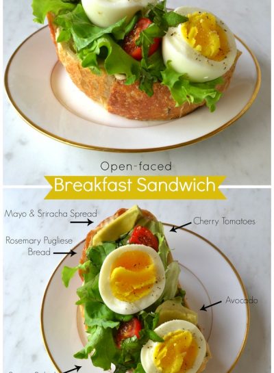 RECIPE: Open-faced Breakfast Sandwich