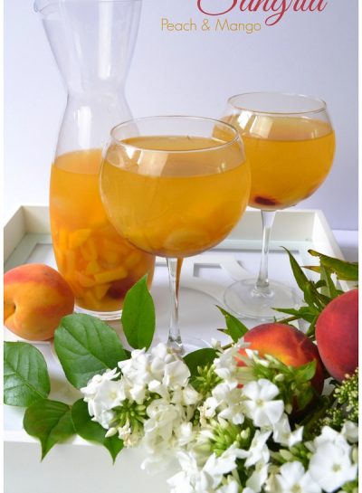 SUMMER COCKTAIL RECIPE: Peach & Mango Sangria