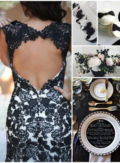 SOIREE INSPIRATION: Elegant Black & White With A Touch Of Gold