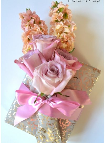 GIFT GIVING: DIY Floral Wrap