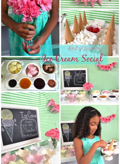 END OF SUMMER ICE CREAM SOCIAL INSPIRATION