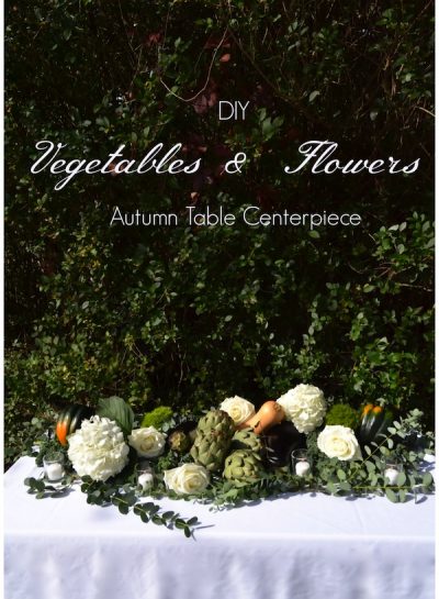DIY: Vegetables & Flowers Autumn Table Centerpiece