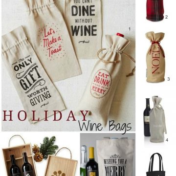 Holiday Wine Bags