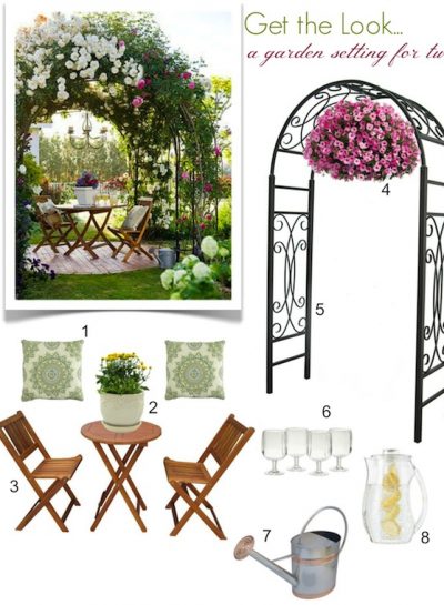 A Garden Setting for Two