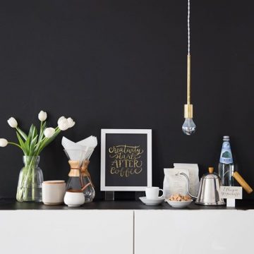 At-Home Coffee Bar Station