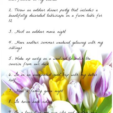 My Spring Bucket List