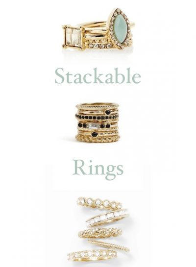 Fashion Accessories: STYLISH STACKABLE RINGS