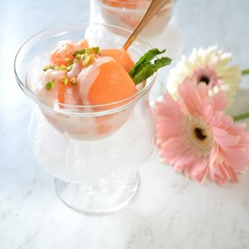 Cantaloupe dessert