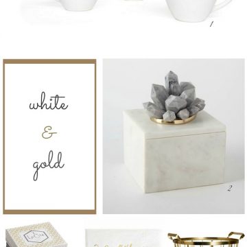 White & Gold