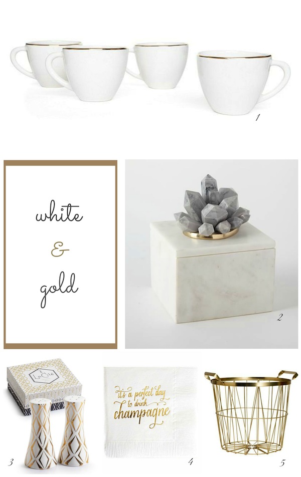 White & Gold