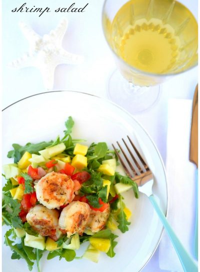 Recipe: FRESH TROPICAL GARLIC SHRIMP SALAD