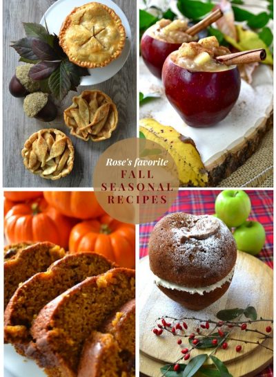 MY FAVORITE FALL SEASONAL RECIPES