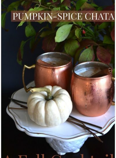 Fall Cocktail Recipe: PUMPKIN-SPICE CHATA SERVED IN A COPPER MUG