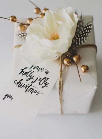 DIY: HOLIDAY GIFT WRAPPING IDEAS + PRINTABLE GIFT TAGS