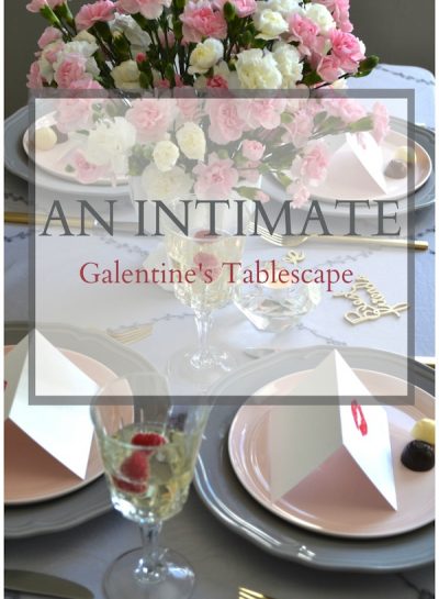 An Intimate Galentine's Tablescape + DIY Place/Notecard