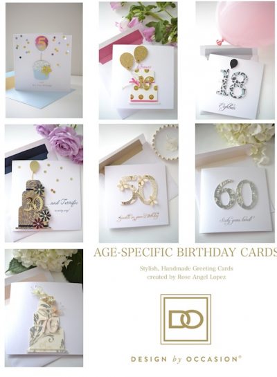 In the Studio: NEW ‘AGE-SPECIFIC’ BIRTHDAY GREETING CARDS FROM DESIGN BY OCCASION