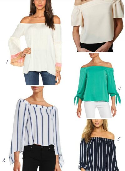 Spring & Summer Look: THE OFF-THE-SHOULDER TOPS TO SPORT