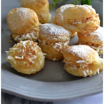 Lemon Curd & Coconut Pastry Bites