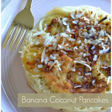 Banana Coconut Pancakes