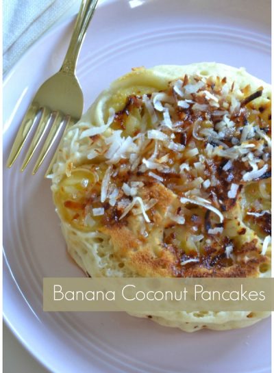 Banana Coconut Pancakes