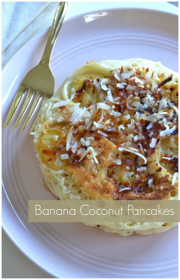 Banana Coconut Pancakes