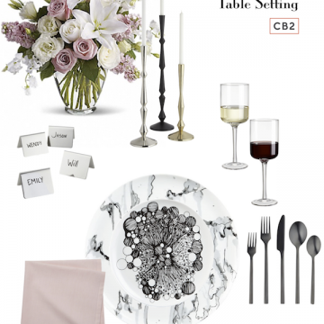 CB2 Modern Table Setting