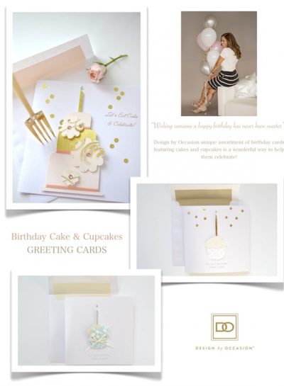 DESIGN BY OCCASION BIRTHDAY CARDS, FEATURING CAKES + CUPCAKES