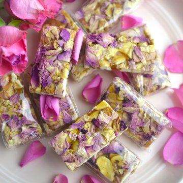 My New Favorite Snack: CASHEW BRITTLE WITH ROSE PETAL