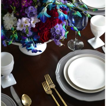 Jeweled-tone inspired Tablescape
