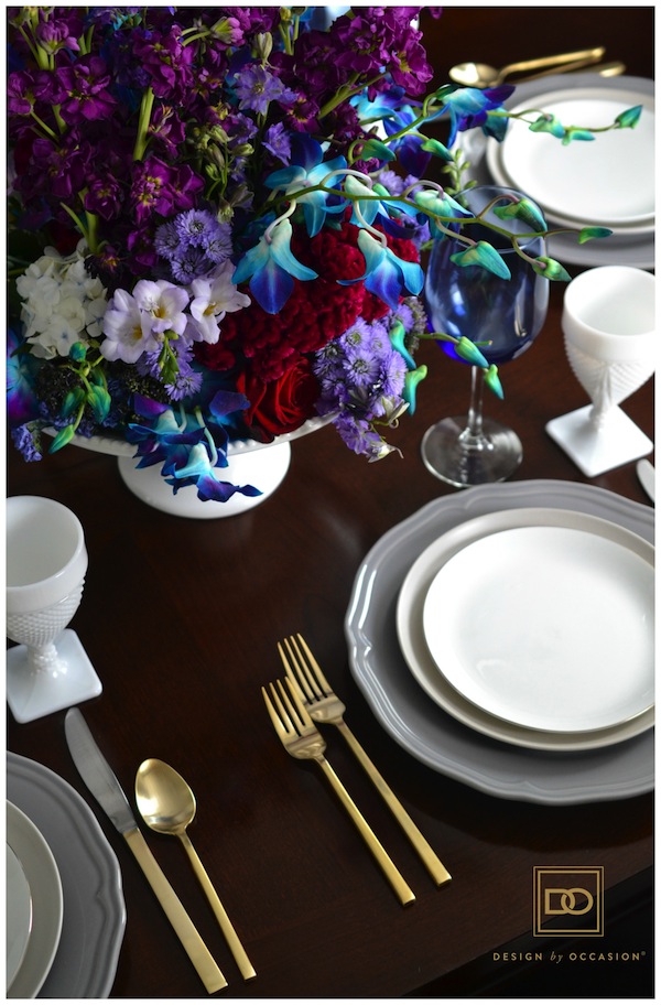 Jeweled-tone inspired Tablescape