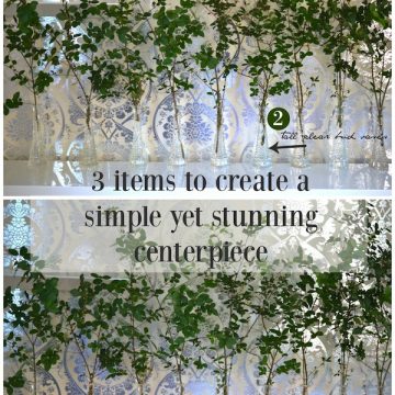 Create a Botanical-inspired Greenery & Candles Centerpiece