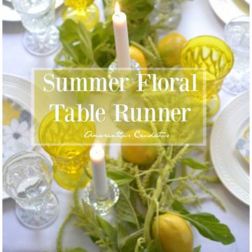 Summer Floral Table Runner