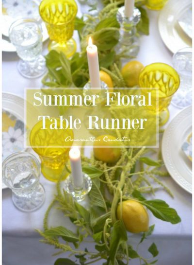 Summer Floral Table Runner
