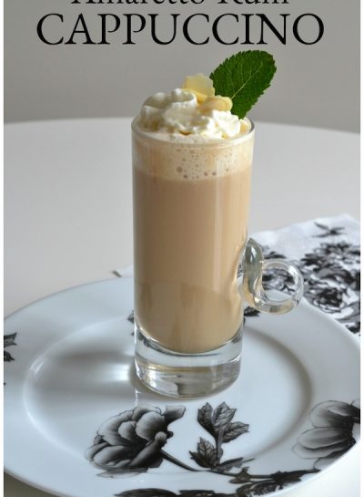 HOT OR ICED, TREAT YOURSELF TO A AMARETTO-RUM CAPPUCCINO