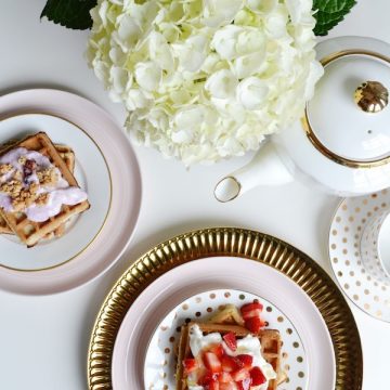 Recipe: BREAKFAST TREAT MADE EASY - USING OUI YOPLAIT YOGURT + READY TO EAT EUROPEAN WAFFLES