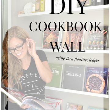 DIY COOKBOOK WALL