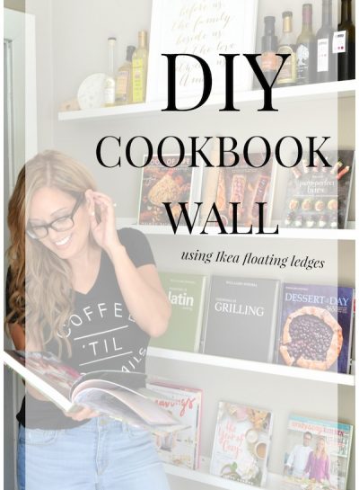 HOW I CREATED MY DIY COOKBOOK WALL USING IKEA PICTURE LEDGES