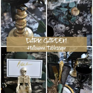 DARK GARDEN HALLOWEEN TABLESCAPE