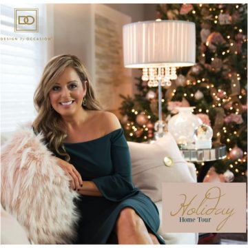 DESIGN BY OCCASION HOLIDAY HOME TOUR (PART 2): A PINK & GOLD CHRISTMAS COLOR SCHEME IN THE LIVING ROOM