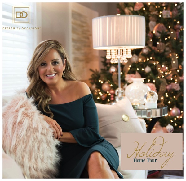 DESIGN BY OCCASION HOLIDAY HOME TOUR (PART 2): A PINK & GOLD CHRISTMAS COLOR SCHEME IN THE LIVING ROOM