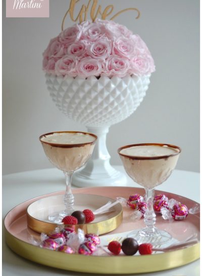 A Decadent Valentine's Day Chocolate Raspberry Martini