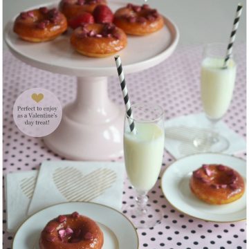 A Valentine's Day Treat: HOMEMADE STRAWBERRY GLAZED DONUTS