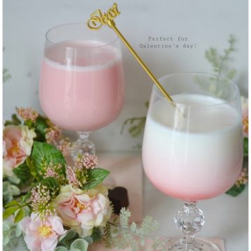 Drink Recipe: PINK OMBRE STRAWBERRY EGG CREAM SODA