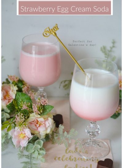 Drink Recipe: PINK OMBRE STRAWBERRY EGG CREAM SODA