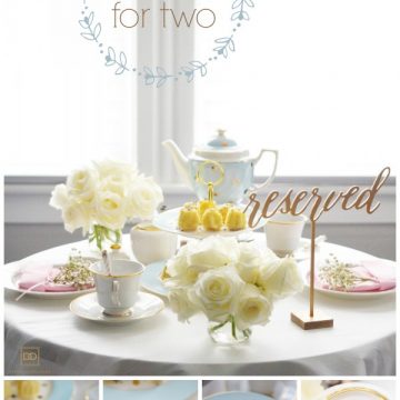 Reserved - Tea for Two including Delightful Mini Lavender Cakes