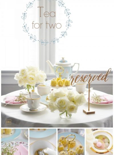 Reserved - Tea for Two including Delightful Mini Lavender Cakes